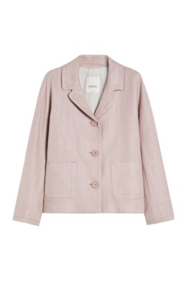 veste-a-simple-boutonnage-en-lin-melange-lilas
