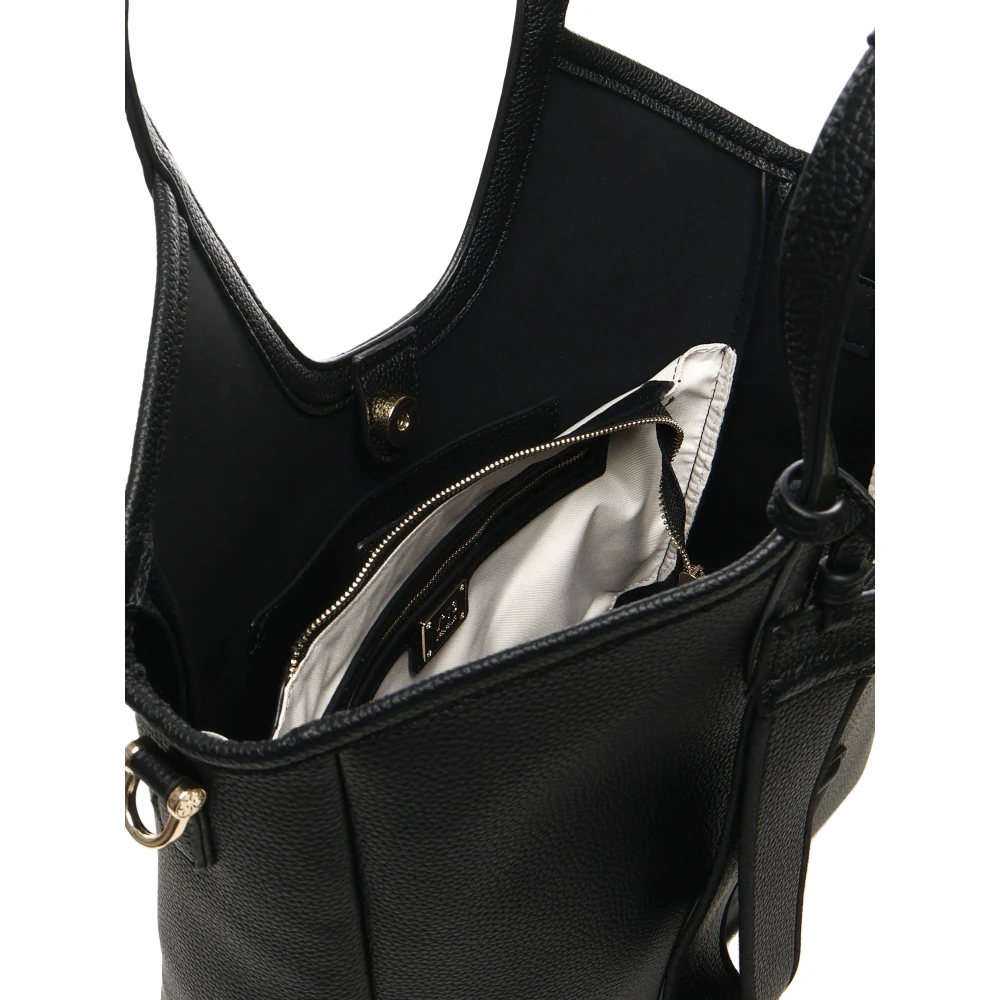 V73 Geëmbosseerd Logo Zwarte Schoudertas Black Dames