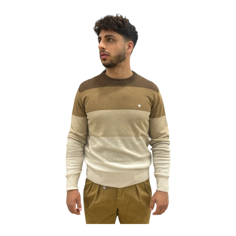 Manuel Ritz Crew Neck Sweater Multicolor Heren