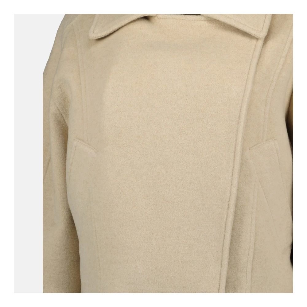IRO Beige Wollen Jas Syana Beige Dames