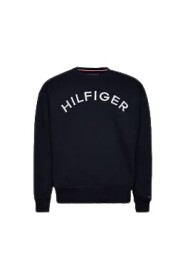 Navy Tommy Hilfiger Hilfiger Arched Crewneck Overdeler