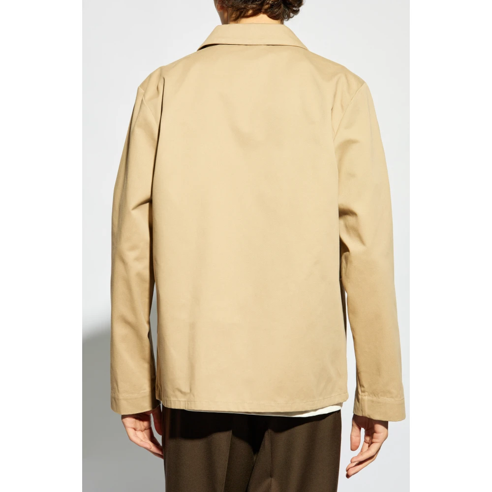 A.p.c. Overhemd met korte mouwen Zomerse stijl Beige Heren