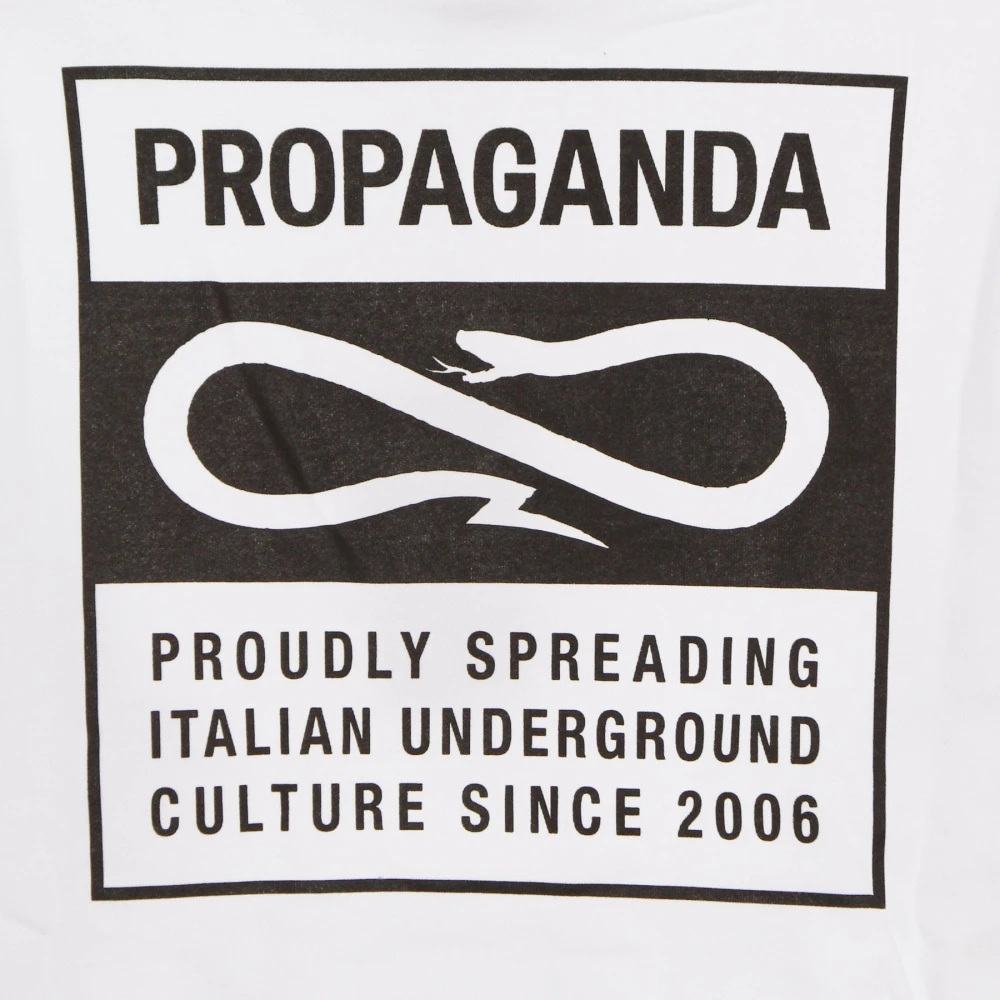 Propaganda Witte hoodie met trekkoord capuchon White Heren