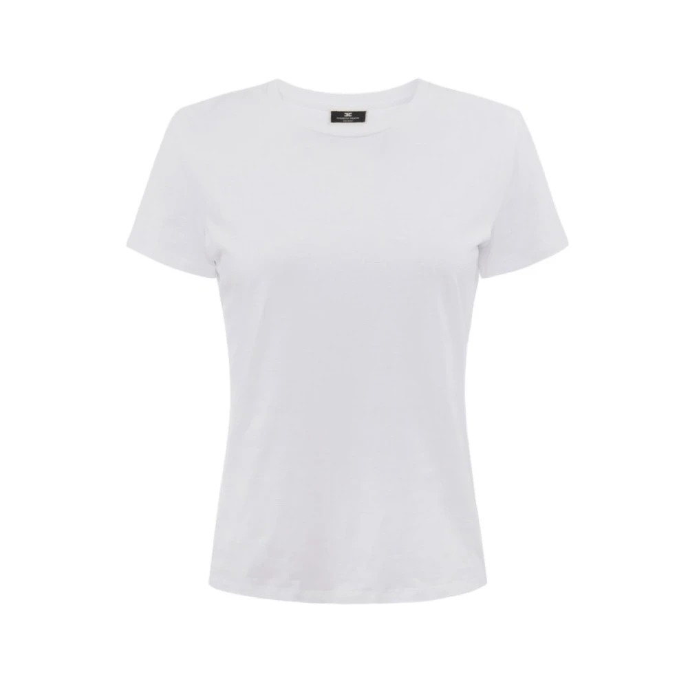Elisabetta Franchi Stijlvolle T-Shirt voor Vrouwen White Dames
