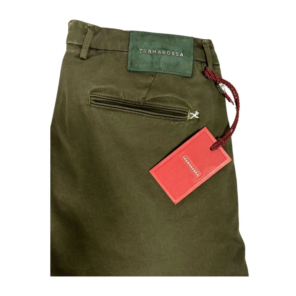 Tramarossa Stretch katoenen chino broek groen Green Heren