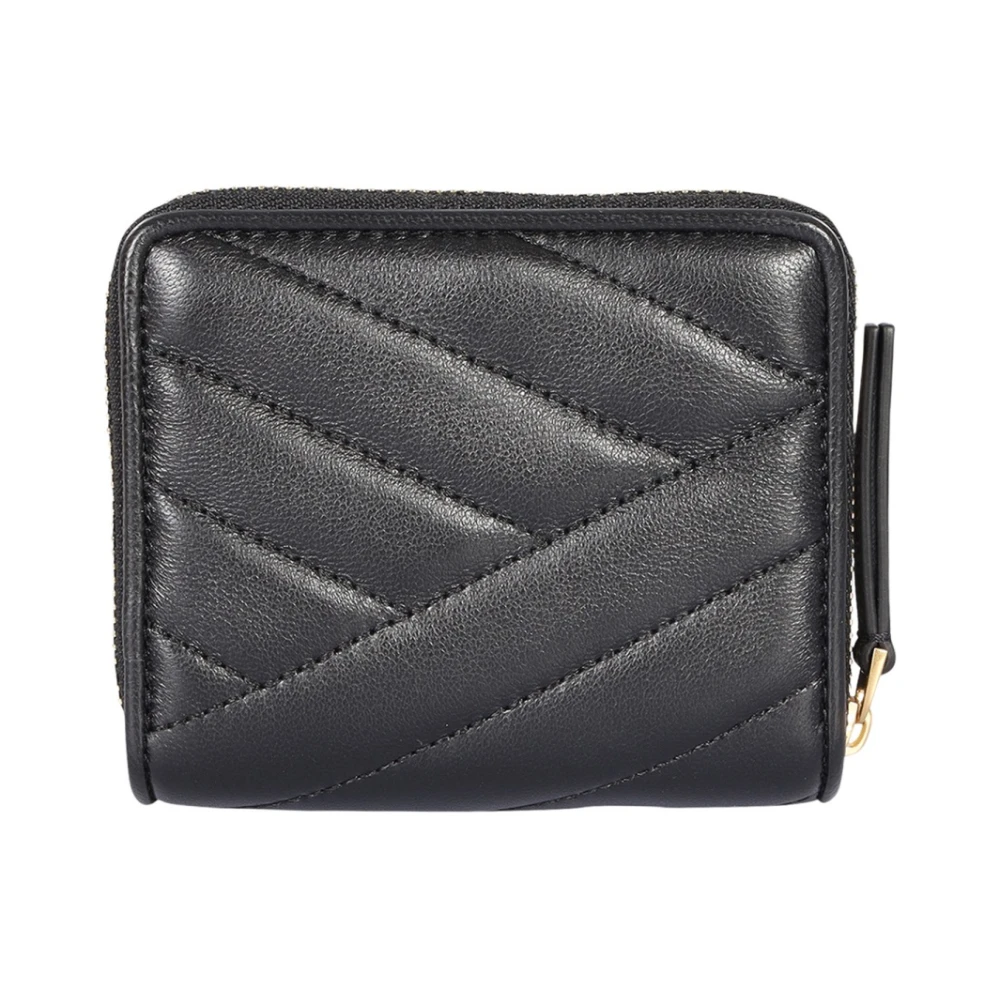 TORY BURCH Dubbele Portemonnee met Goudkleurige Metalen T Black Dames