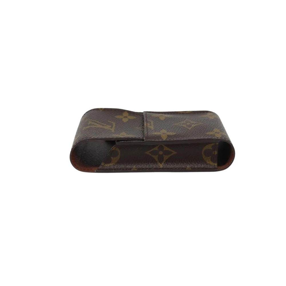Louis Vuitton Vintage Unisex Brown Pre-Owned Monogram Canvas Bi-Fold Wallet