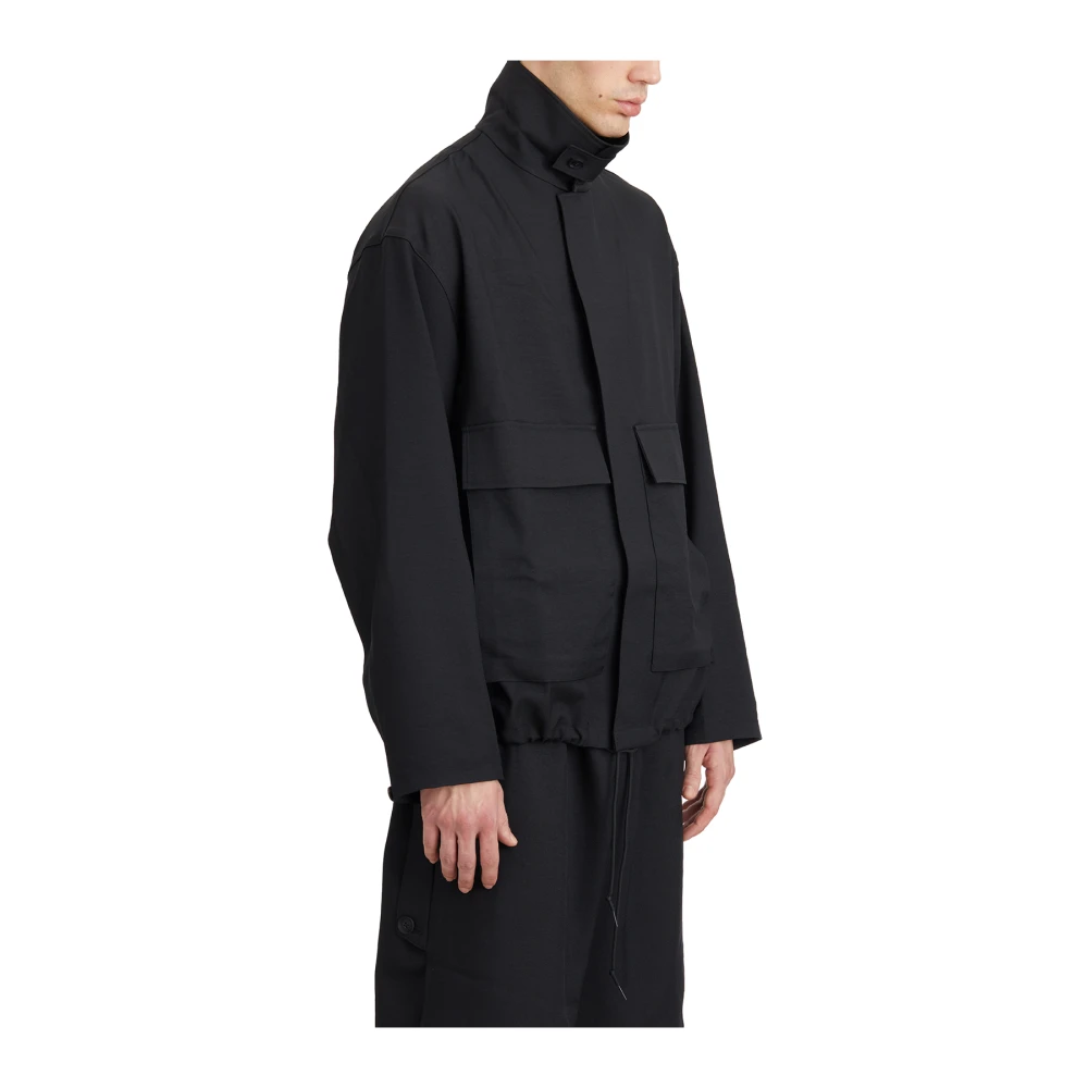 Y-3 Grafisch Logo Coachjack Black Heren