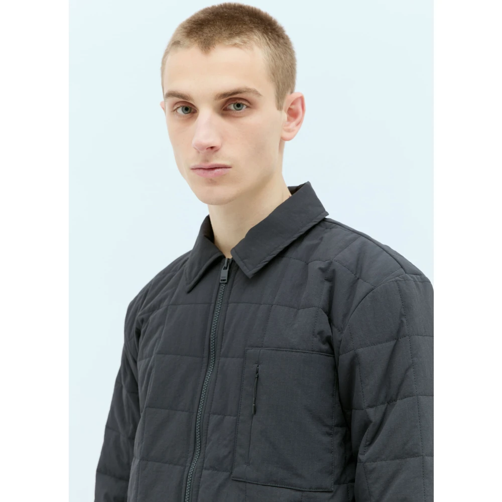 Rains Giron Liner Overshirt Jacket Black Heren