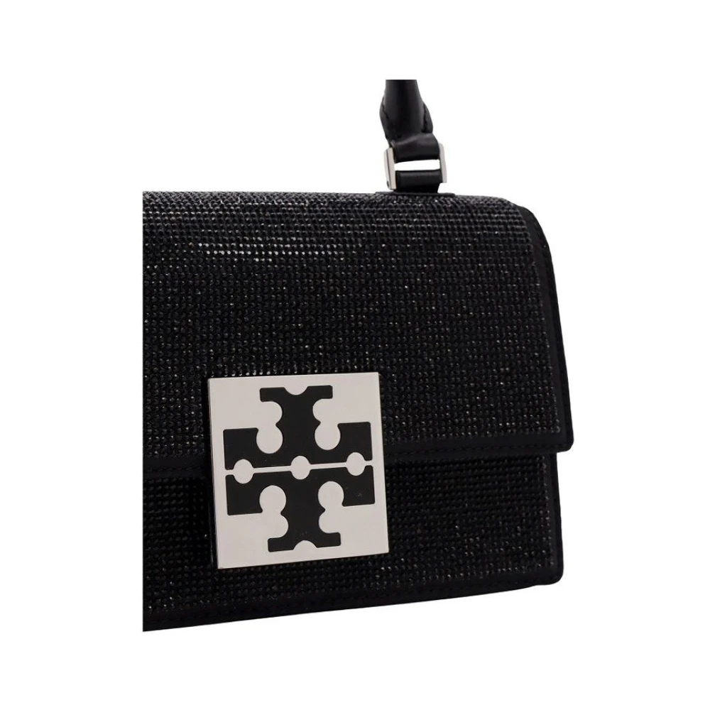 TORY BURCH Versierde Mini Top-Handle Tas Black Dames