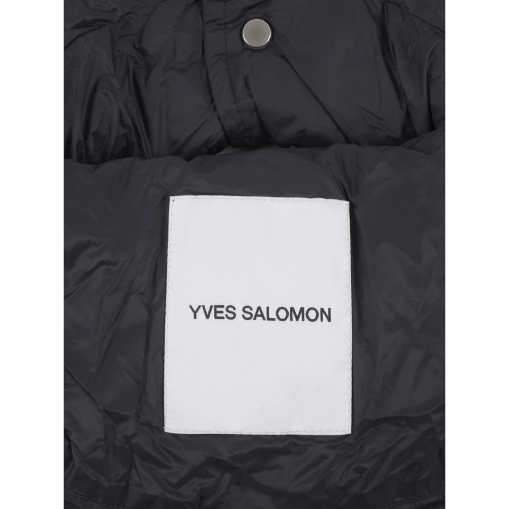 Yves Salomon Zwart Capuche Kleding voor Vrouwen Black Dames