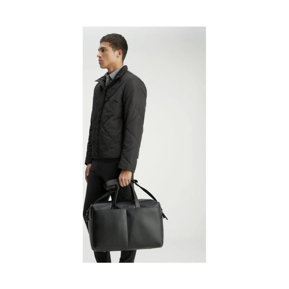 Calvin Klein Zwarte Essentiële Weekendtas Black Heren