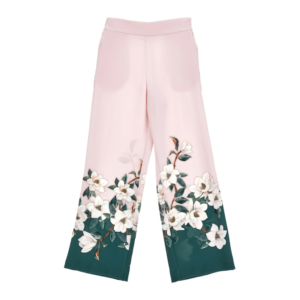 Monnalisa Girls Pink Trousers, 12 Y, Palazzo Trousers
