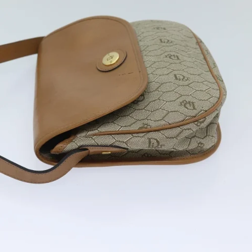 Dior Vintage Pre-owned Leather dior-bags Beige Dames