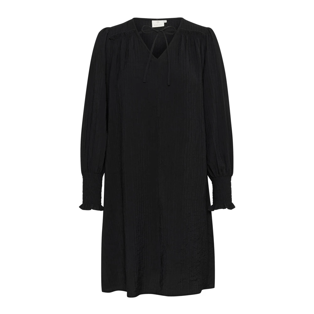 Kaffe Vrouwelijke Zwarte Diepe Jurk Black Dames