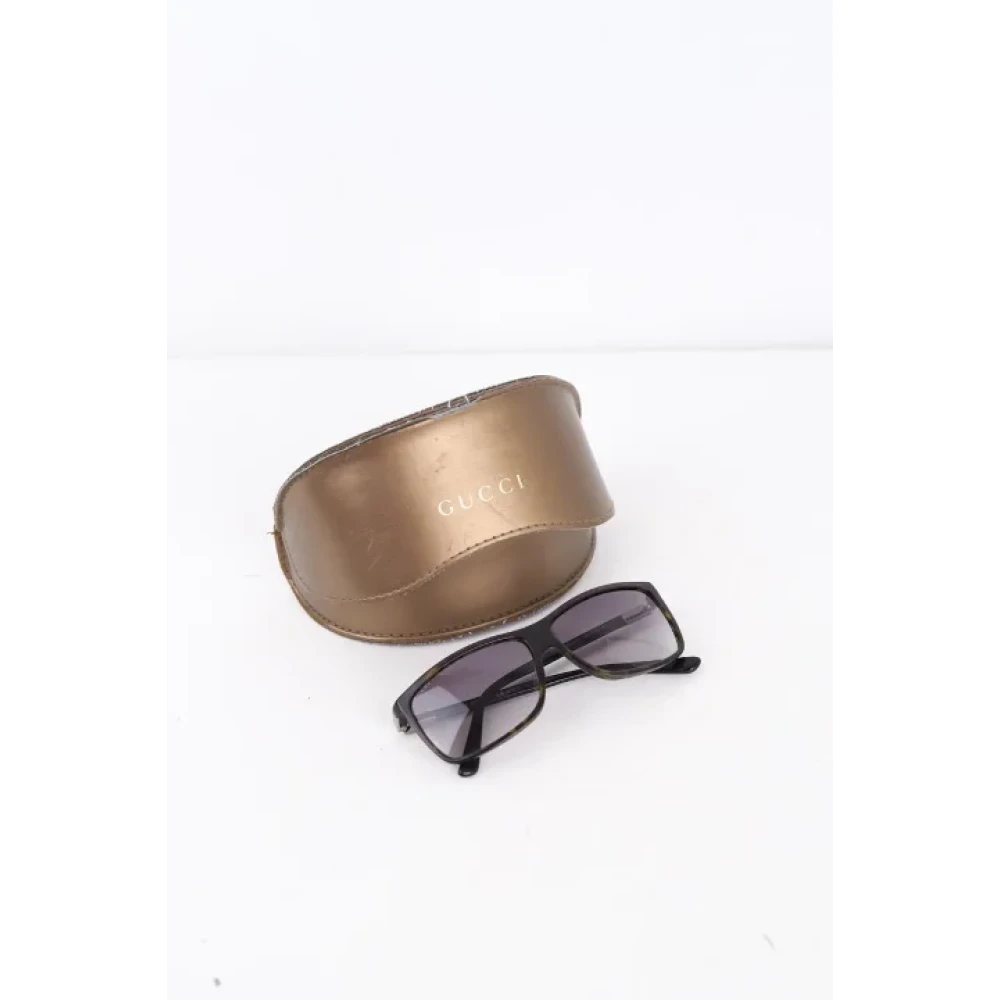 Gucci Vintage Pre-owned Plastic sunglasses Black Dames