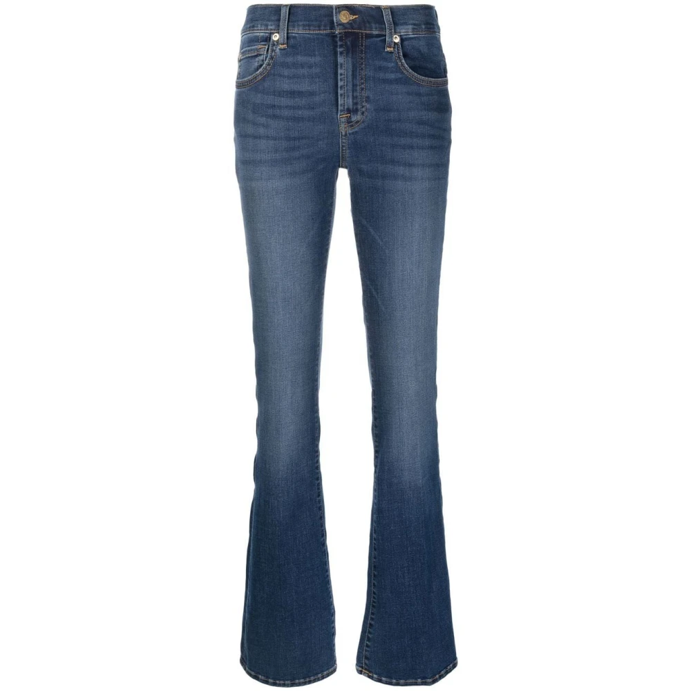 7 For All Mankind Bootcut B Air Duchess Mid Rise Jeans Blue Dames