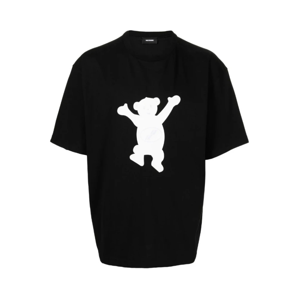 We11Done Bedrukte Teddy Beary T-shirts en Polos Black Heren