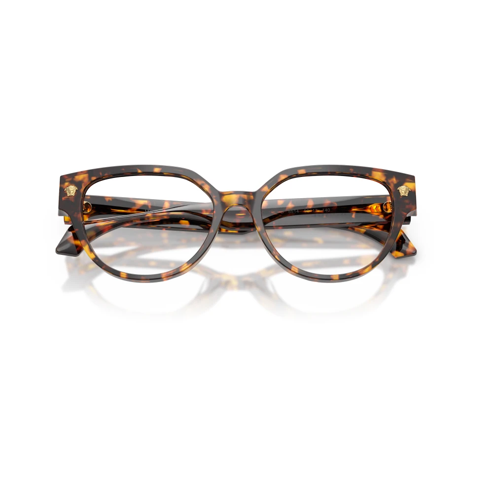 Versace Transparent Woman Ve3394d 5514 Optical Frames Acetate Turtle Cat Eye Normal - Image 3