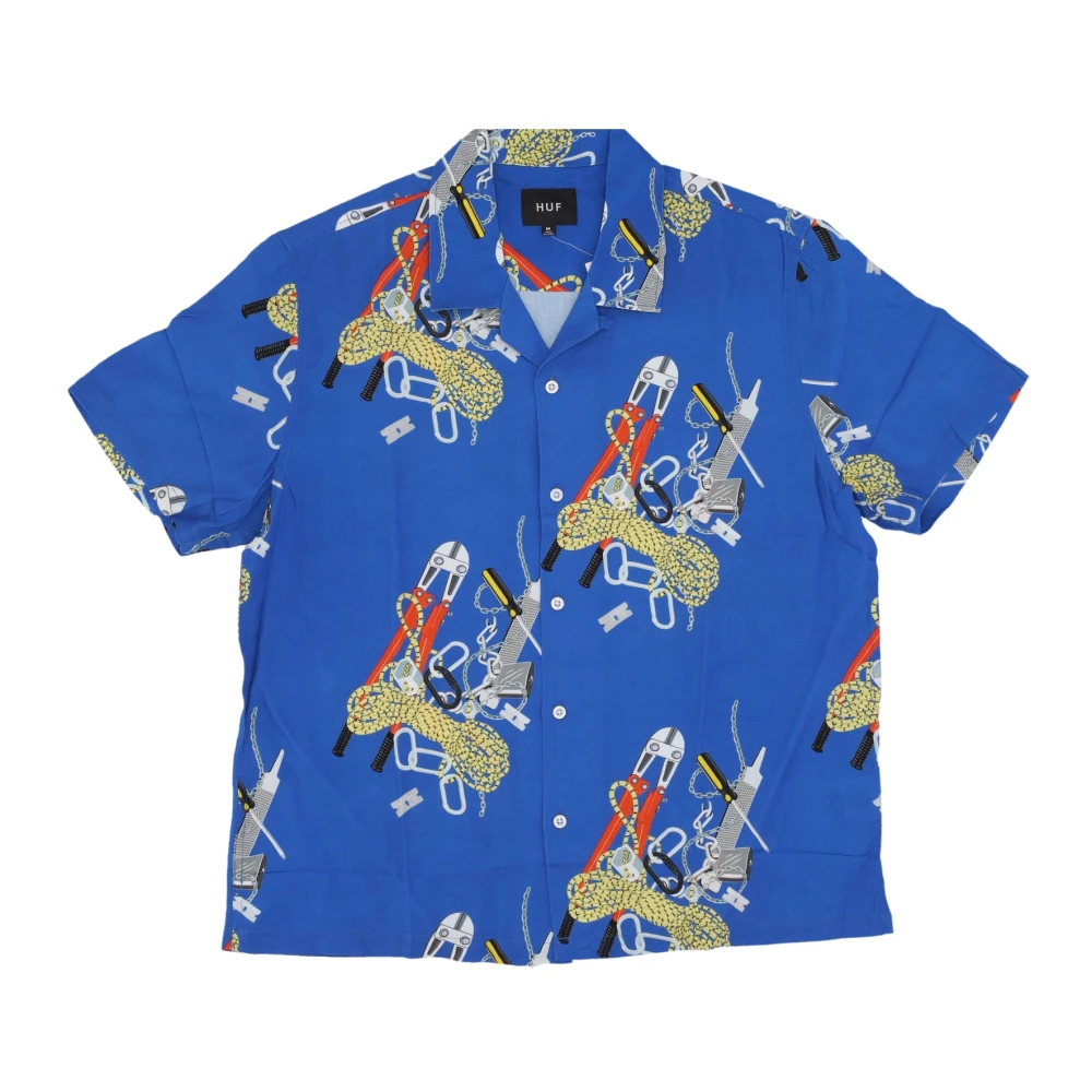 HUF Royal Resort Camp Kraag Shirt Multicolor Heren