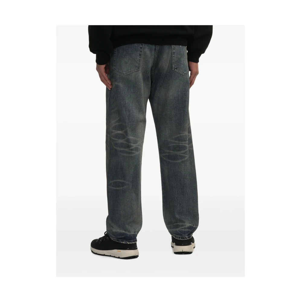 Yohji Yamamoto Blauw-Grijs Klassieke Vijf Zakken Jeans Blue Heren