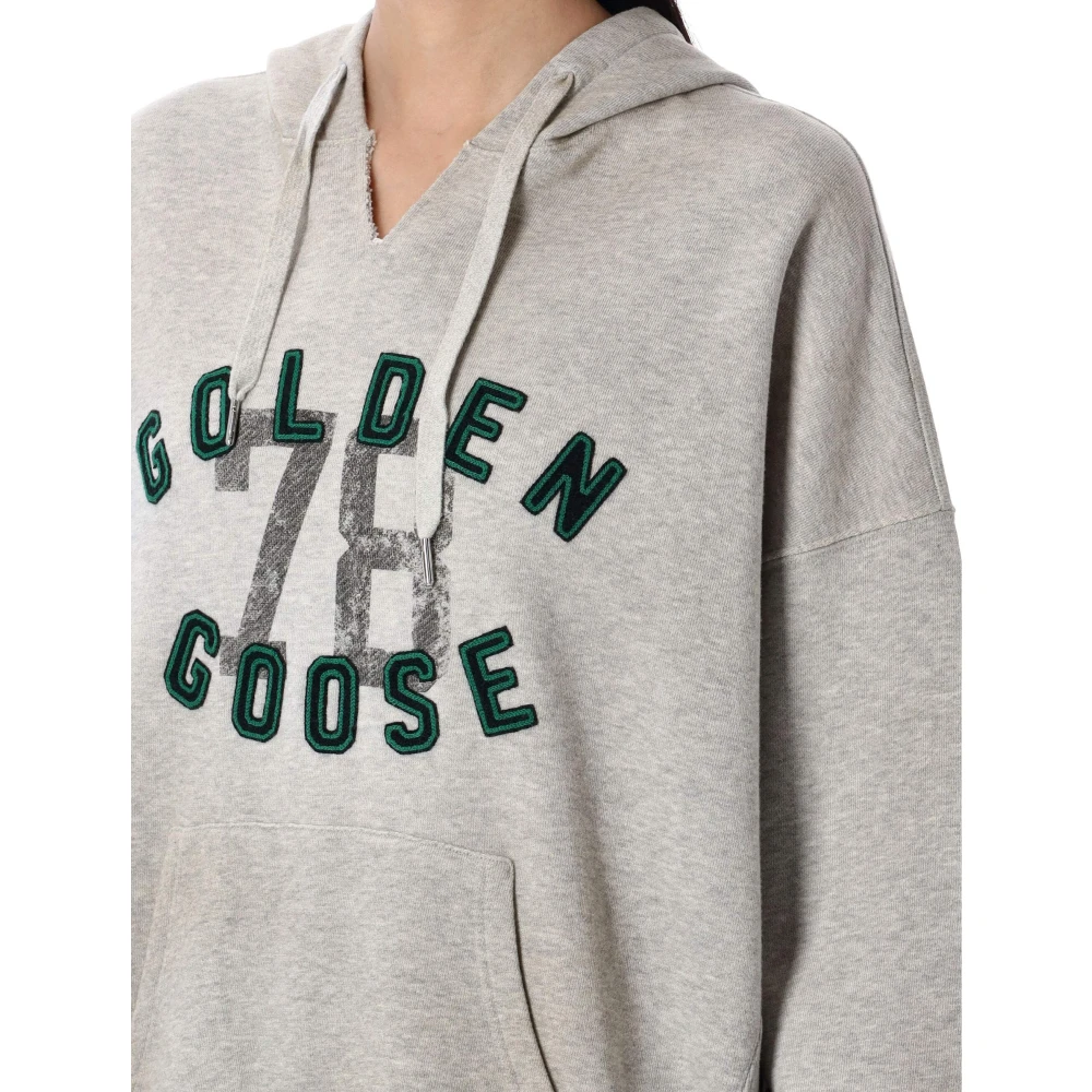 Golden Goose Vintage Journey Hoodie Gray Dames