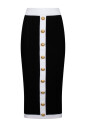 black-and-white-midi-skirt