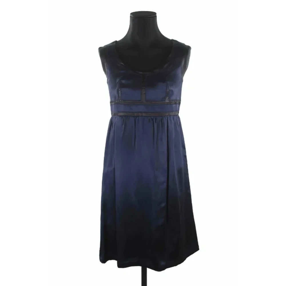 Proenza Schouler Pre-owned Silk dresses Blue Dames