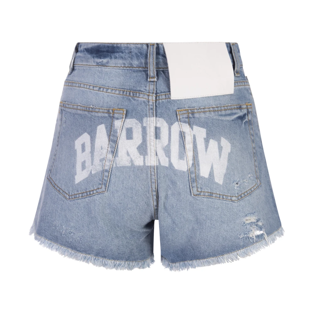 Barrow Denim Shorts Blue Dames