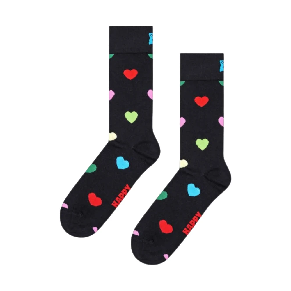 Happy Socks Hart Sokken Black Heren