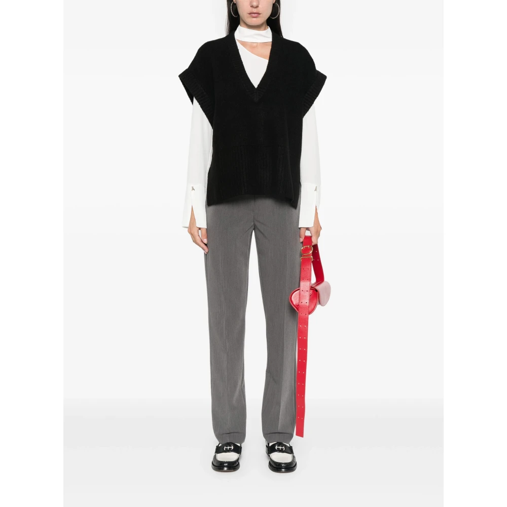 PATRIZIA PEPE Chinè Gebreide Trui Art. 2K0291K228 Black Dames