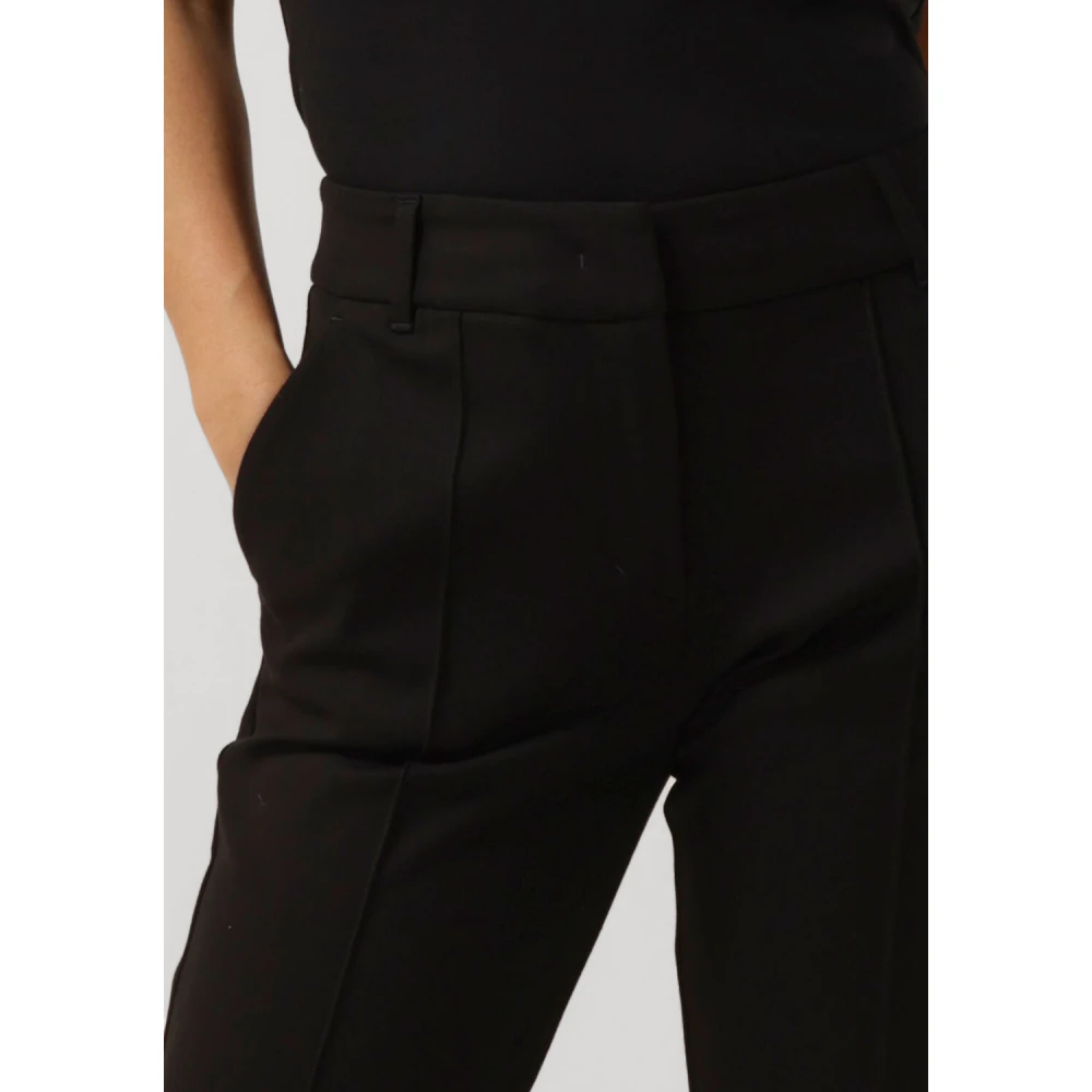Summum Woman Flared Broek in Tijdloos Zwart Black Dames