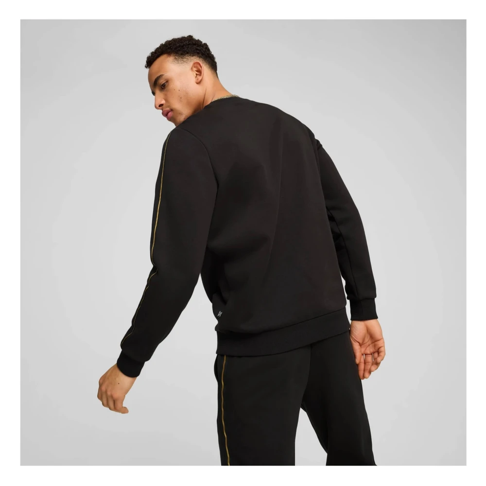 Puma ESS Tape Minimal Gold Hoodie Black Dames