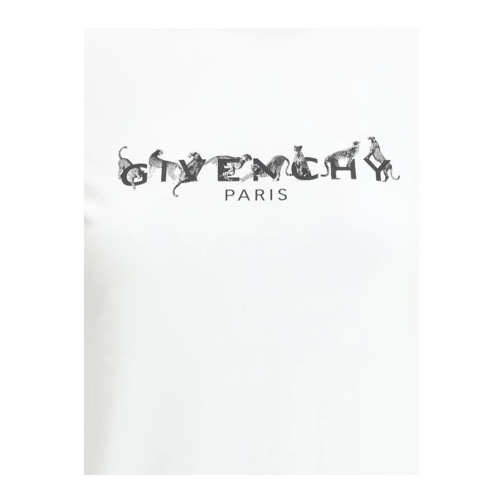 Givenchy Monogram Katoenen Ringer T-Shirt White Dames