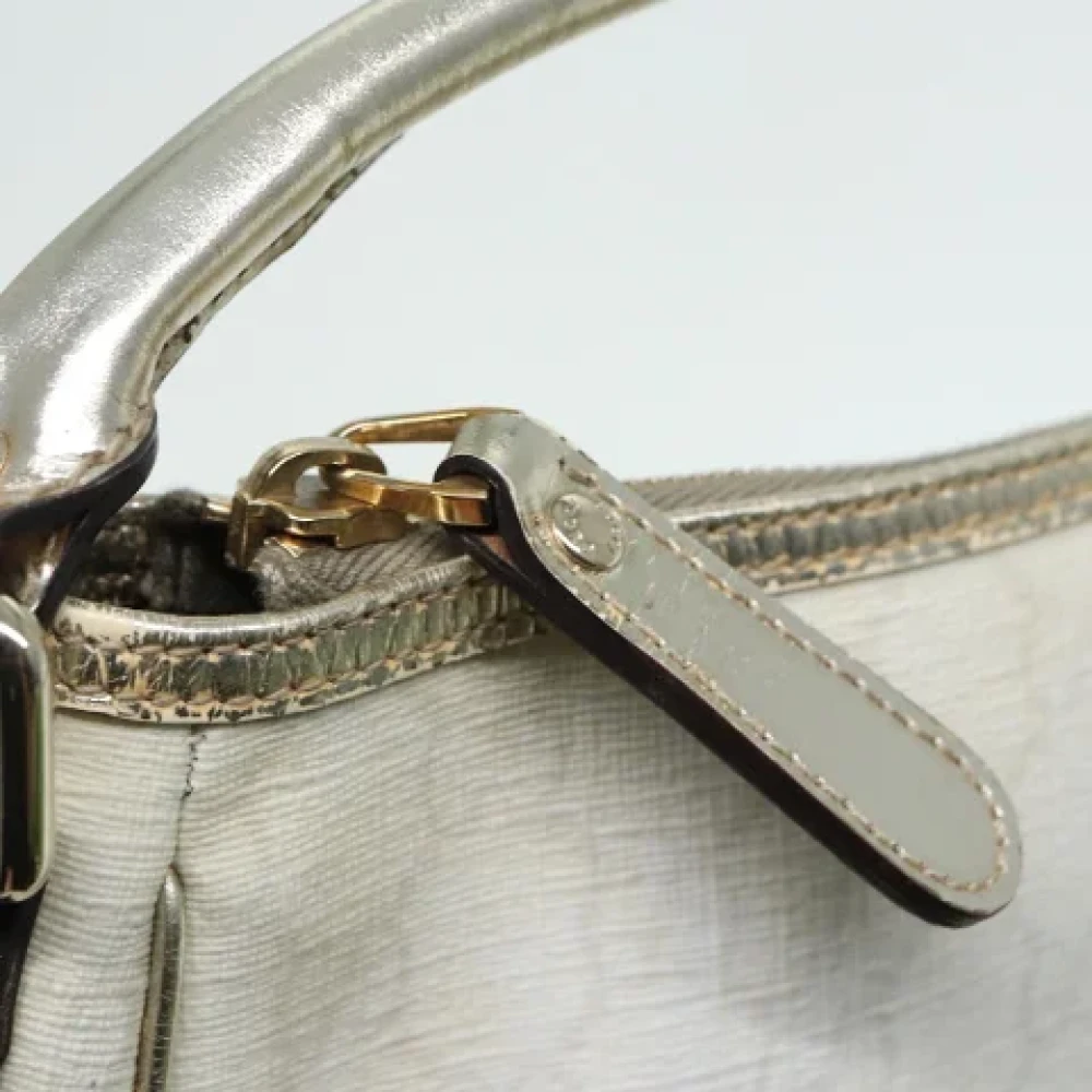 Gucci Vintage Pre-owned Canvas gucci-bags White Dames
