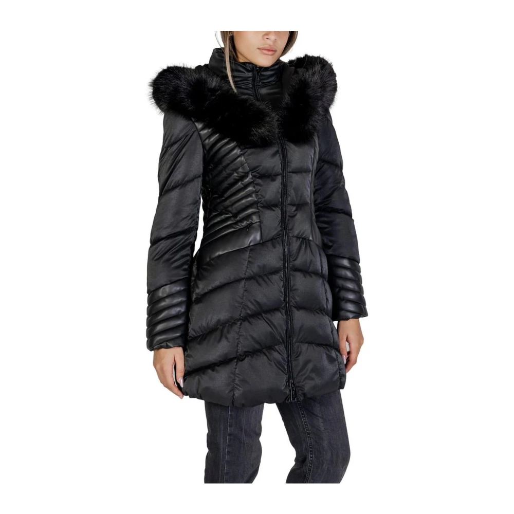 Guess Polyurethaan Jassen & Mantels Collectie Black Dames