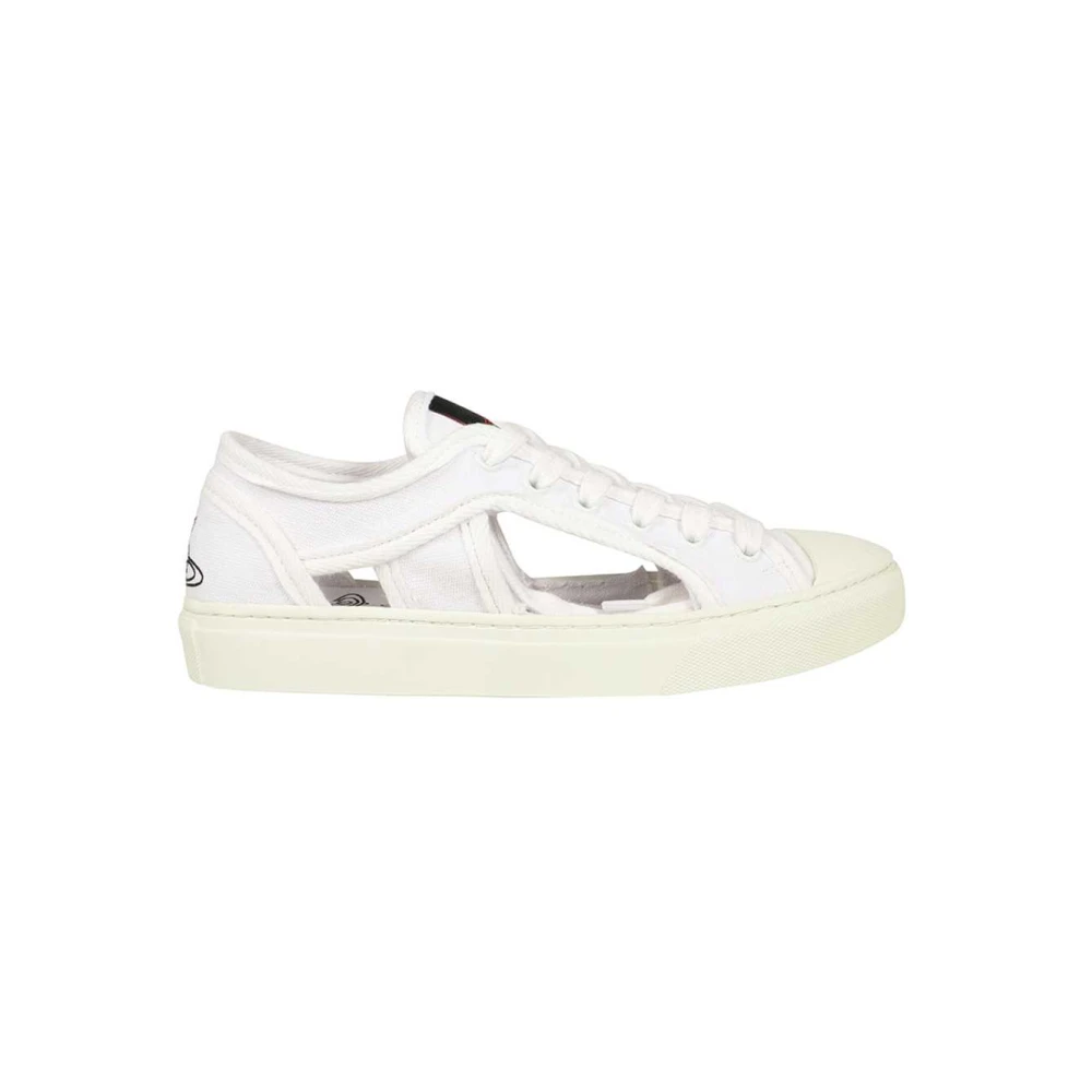 Vivienne Westwood Katoenen Canvas Sneakers Dames Schoenen Wit