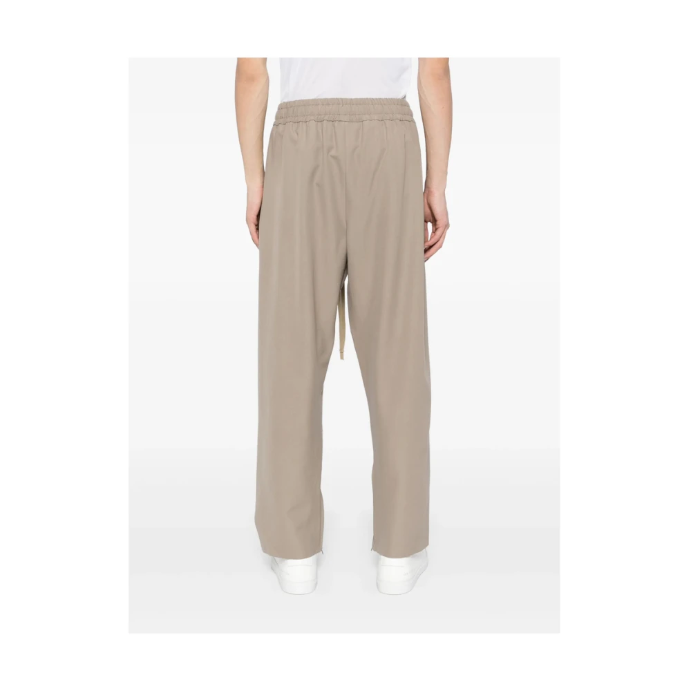 Fear Of God Bruine Elastische Tailleband Logo Patch Shorts Brown Heren