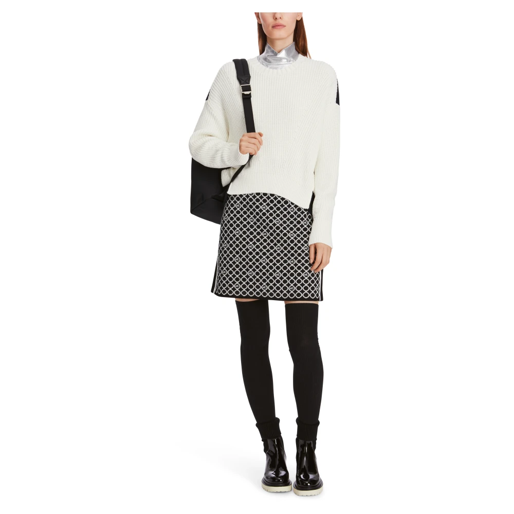 Marc Cain DIY-Style Gebreide Trui White Dames