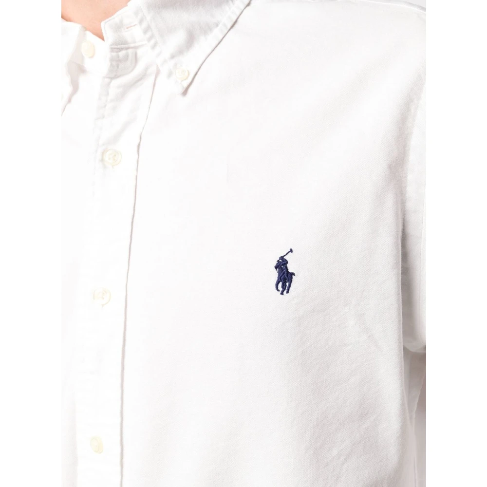 Polo Ralph Lauren Witte Oxford Sportshirt White Heren