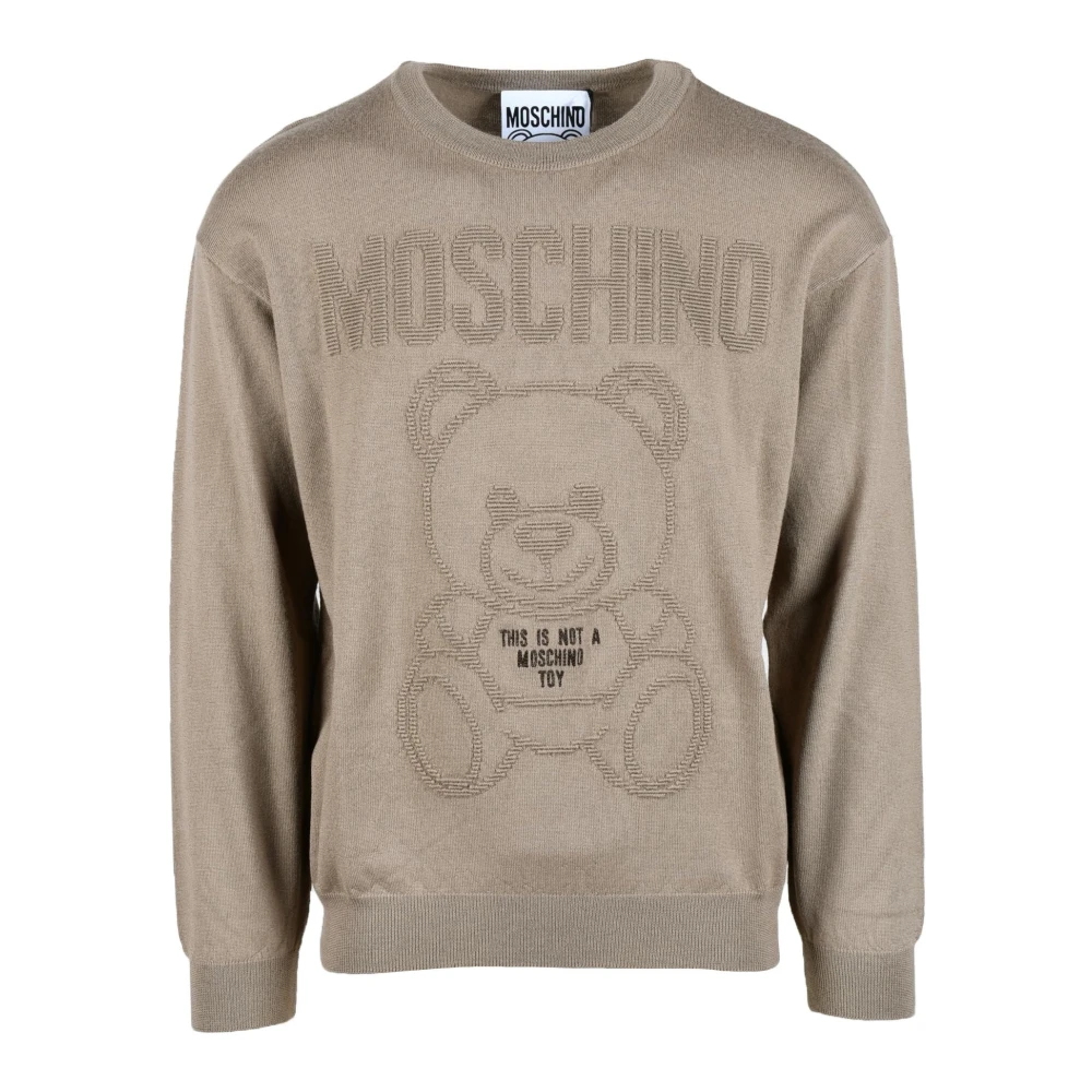 Moschino Couture Wollen Trui Beige Heren