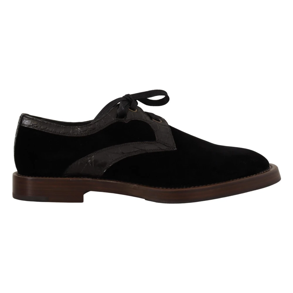 Dolce & Gabbana Men's Black Lace-Up Dress Shoes