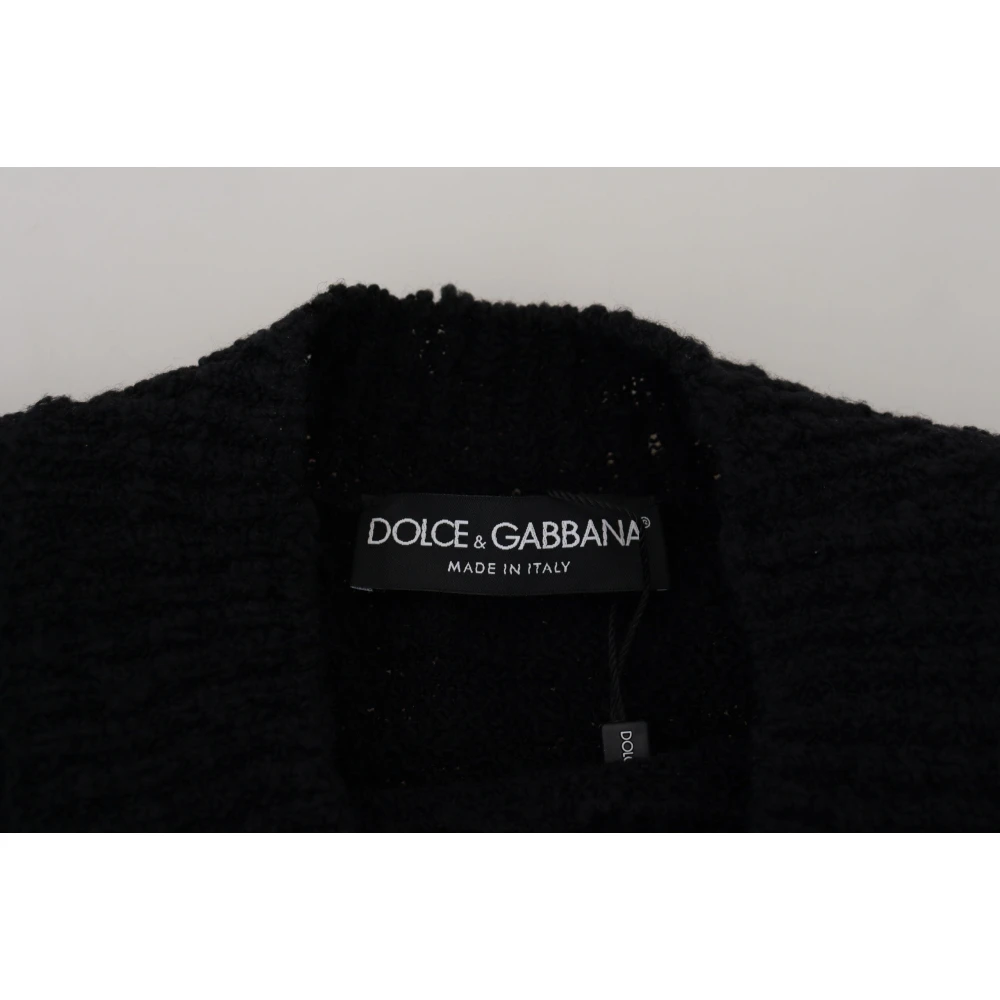 Dolce & Gabbana Round-neck Knitwear Black Dames