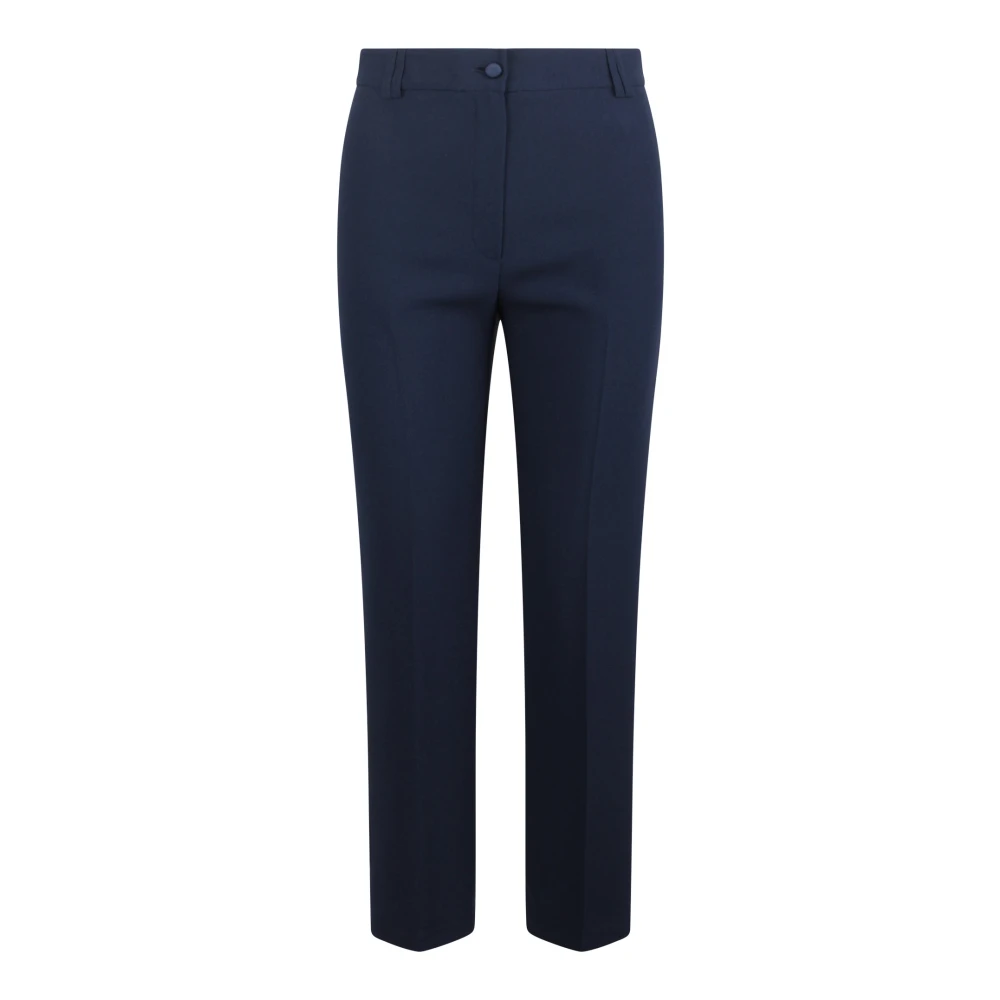 Hebe Studio Navy Cady Smoking Broek Blue Dames