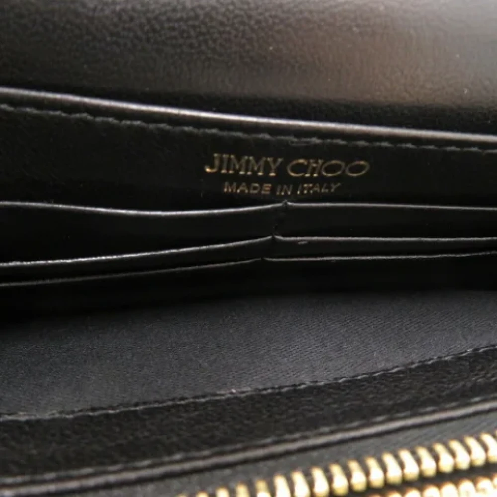 Jimmy Choo Pre-owned Leather wallets Black Dames