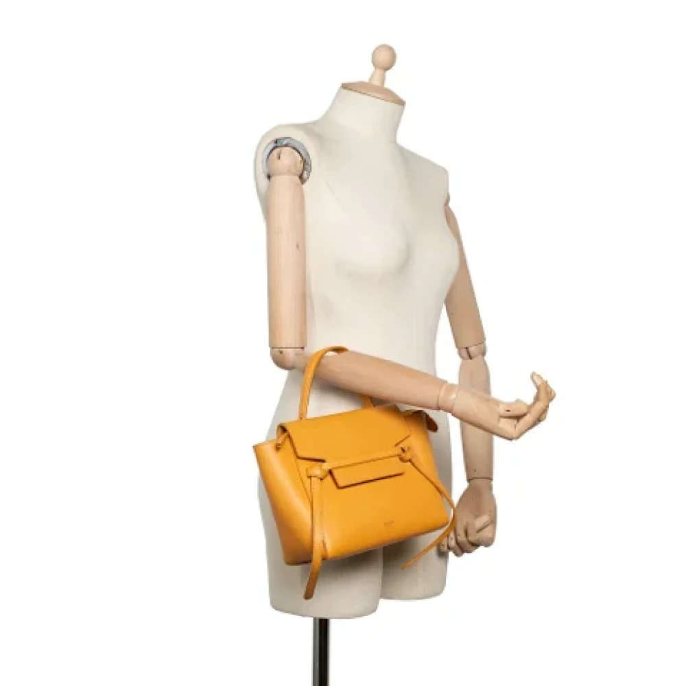 Celine Vintage Pre-owned Leather celine-bags Orange Dames