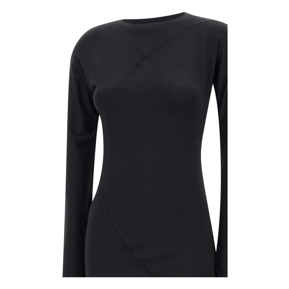 LOW Classic Zwart Katoen Modal Mix Trui Black Dames