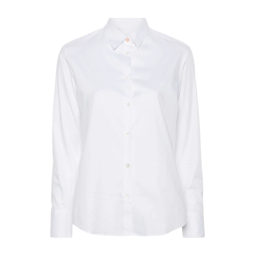 PS By Paul Smith Wit Overhemd Klassieke Pasvorm White Dames