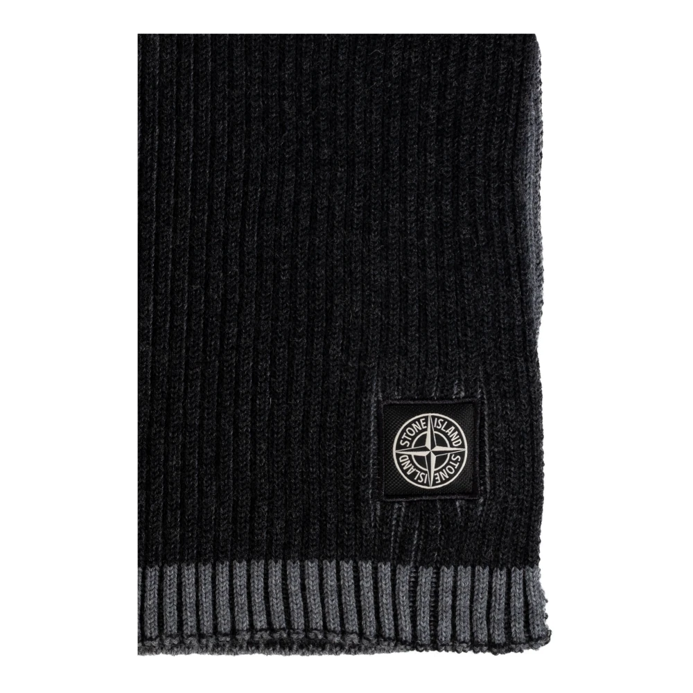 Stone Island Wollen sjaal Black Heren