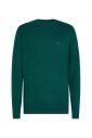 pull-en-maille-vert-coupe-classique
